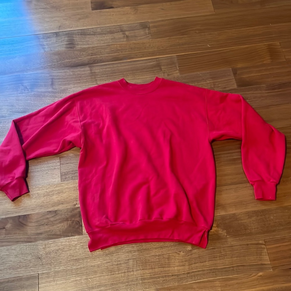 Red Crewneck Sweatshirt